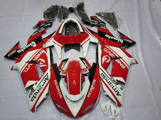 White Red Kawasaki ZX10R Fairings 2006-2007 Outlets White Red Kawasaki ZX10R Fairings 2006-2007 Outlets