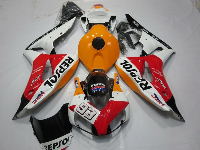 White Repsol 93 Honda CBR1000RR Fairings 2006-2007 Outlets White Repsol 93 Honda CBR1000RR Fairings 2006-2007 Outlets