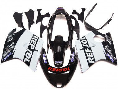 White Repsol Gloss Honda CBR1100XX Fairings 1996-2007 Outlets