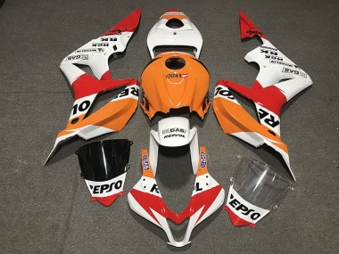 White Repsol Style Honda CBR600RR Fairings 2007-2008 Outlets