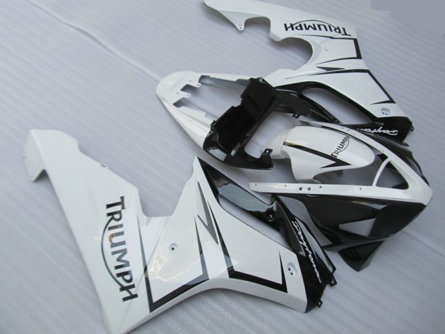White Silver and Black Triumph Daytona 675 Fairings 2006-2008 Outlets White Silver and Black Triumph Daytona 675 Fairings 2006-2008 Outlets