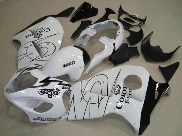 White with Green Suzuki GSXR 1300 Fairings 1997-2007 Outlets White with Green Suzuki GSXR 1300 Fairings 1997-2007 Outlets