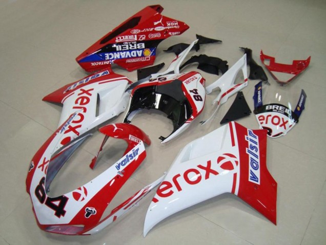 White Xerox Ducati 848 1098 1198 Fairings 2007-2012 Outlets White Xerox Ducati 848 1098 1198 Fairings 2007-2012 Outlets