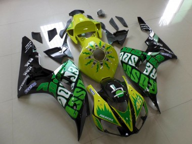 Yellow Rossi Honda CBR1000RR Fairings 2006-2007 Outlets