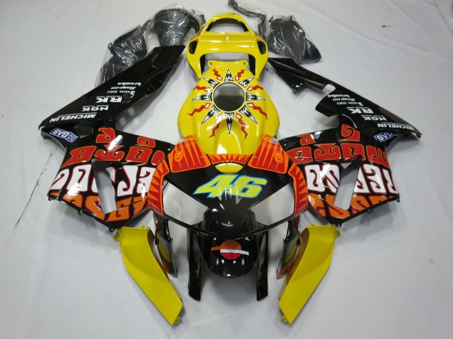 Yellow Rossi Honda CBR600RR Fairings 2005-2006 Outlets Yellow Rossi Honda CBR600RR Fairings 2005-2006 Outlets