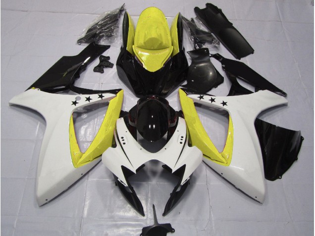 Yellow Star Suzuki GSXR 600-750 Fairings 2006-2007 Outlets Yellow Star Suzuki GSXR 600-750 Fairings 2006-2007 Outlets