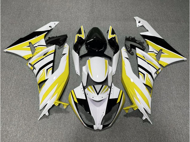 Yellow White and Black Zag Kawasaki ZX6R Fairings 2009-2012 Outlets Yellow White and Black Zag Kawasaki ZX6R Fairings 2009-2012 Outlets